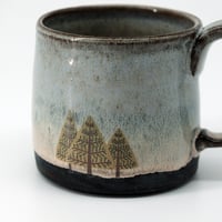 Image 4 of Black Ceramic Pine Trees Mug