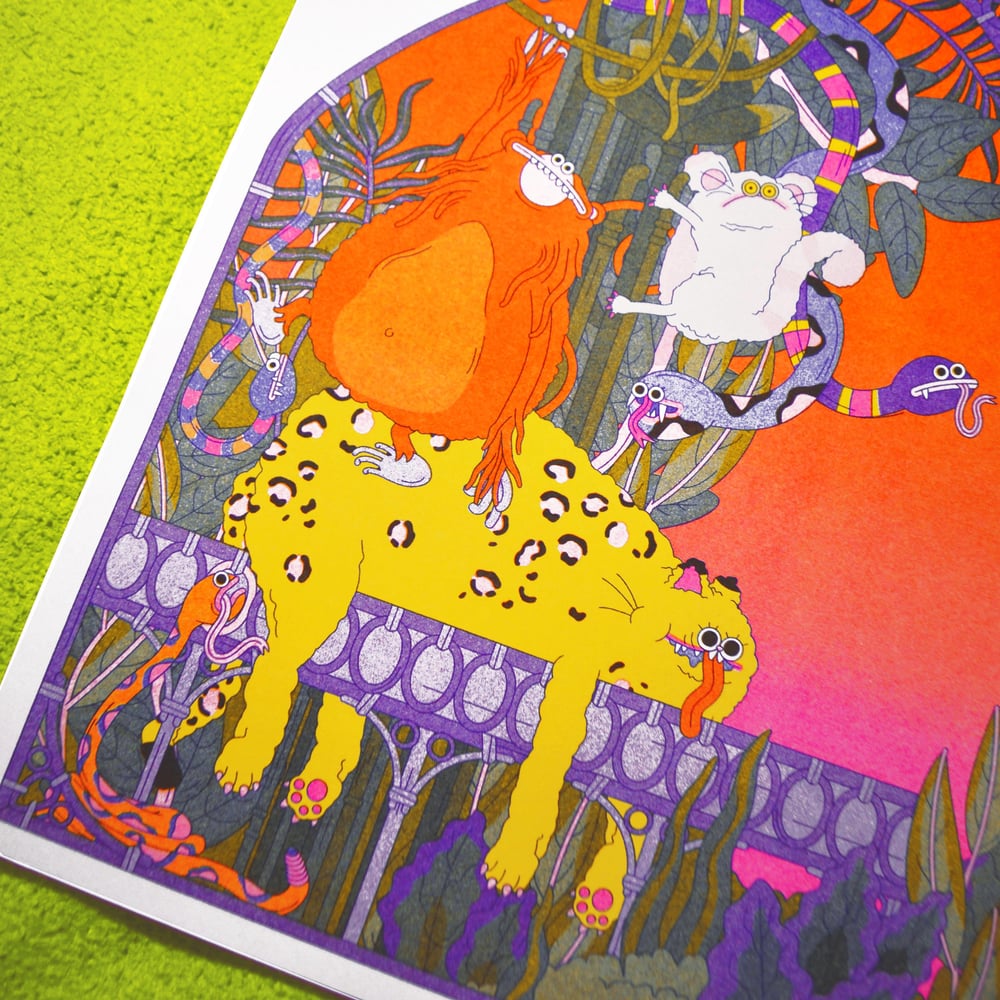 Image of  " Jungle " - Riso A3 