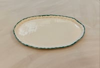 Image 2 of Hand Crafted Ceramic Oval Serving Platter