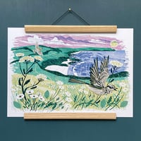 Image 2 of Gerrans Bay Skylarks A3 Print