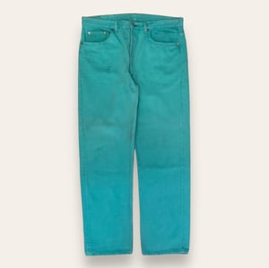 Image of Jeans 501XX Red Tab Green Garment Dyed by Lighthouse
