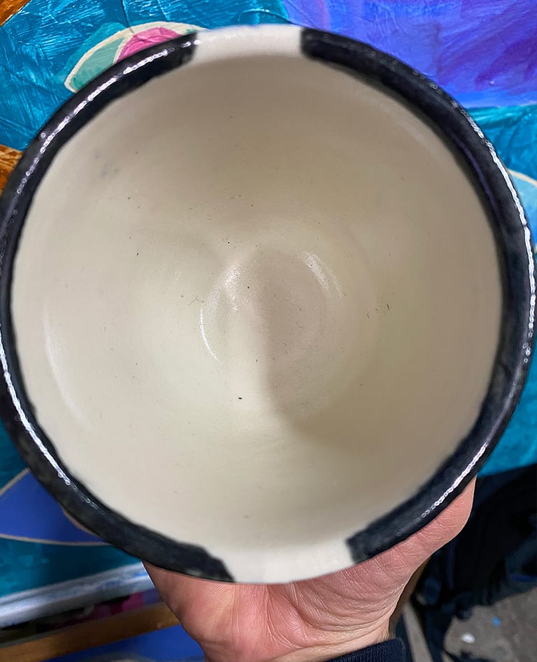 OWL CERAMIC CUP BLACK & BLUE Image 5