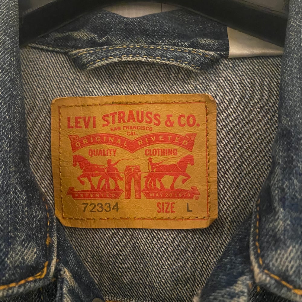 Image of One-Off Levi's Blue Jean Jacket (Large)