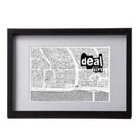 Deal Doodle Map Framed Print