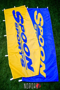 Image 1 of Spoon Sports Nobori Flag (Yellow/Blue)