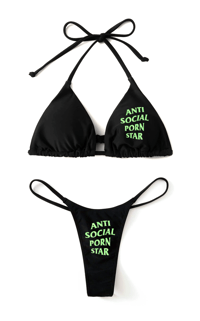 Image 1 of ANTI SOCIAL STAR BIKINI SWIMSUIT SET