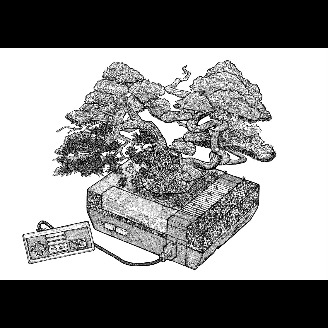 Image of A3 Gaming Zen Garden Print