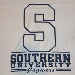 Image of Vintage 90s Southern University Jaguars HBCU Ringer Tee