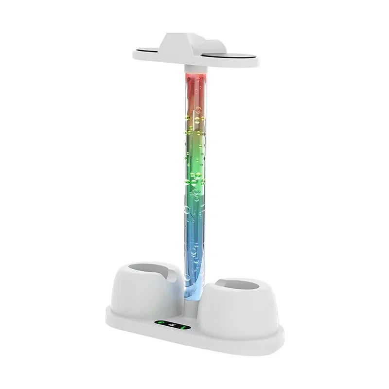VR Charging Dock Controller Display Stand Holder for Meta Quest 3 VR 2 in 1 Charger Station Glasses