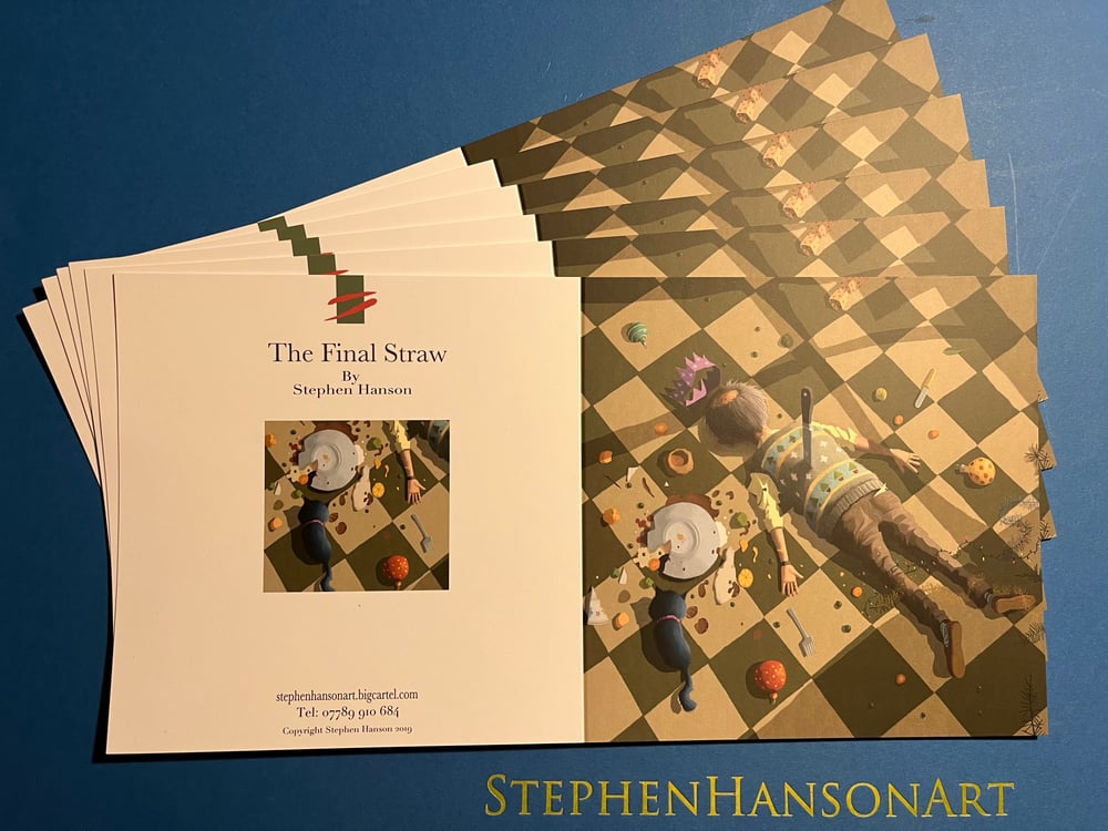 Final Straw art cards Stephen Hanson Art