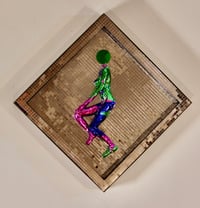 Image 2 of Disco Head in Green/Pink/Blue & Mirrored