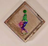 Image 1 of Disco Head in Green/Pink/Blue & Mirrored