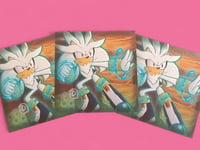 Image 2 of Silver the Hedgehog Square Print