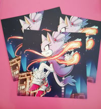 Image 2 of Blaze the Cat Square Print!