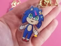 Image 2 of Sonic Little Buddy Keyring [REDUCED TO CLEAR]