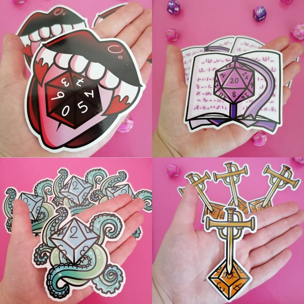 Image of TTRPG Original Stickers!