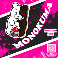 Image 3 of Mono Bear Wooden Pin!