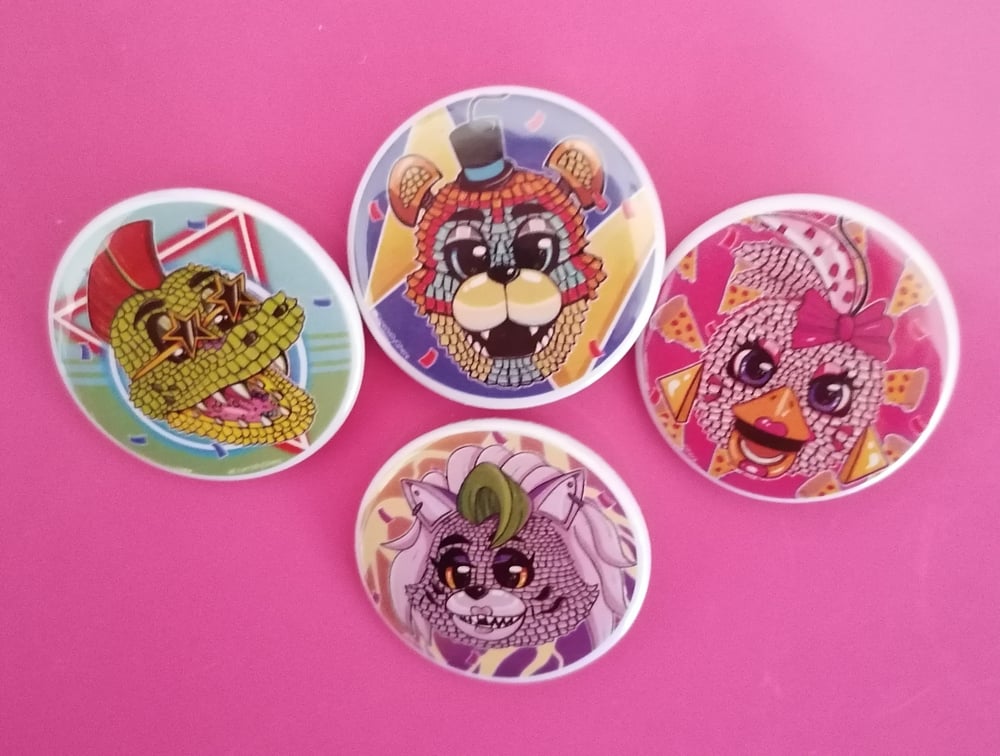 Image of Security Breach Pinata Badges!