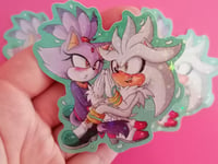 Image 1 of Sparkle Holo Silvaze Stickers!