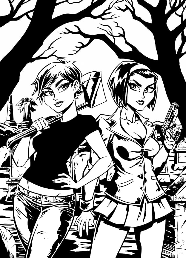 COMMISSION: 11 x 17 - 2 to 3 Characters