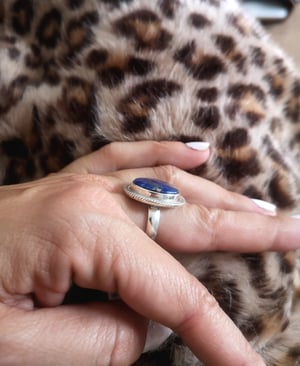 Image of Bague lapis lazuli - taille 56 - ref. Got's