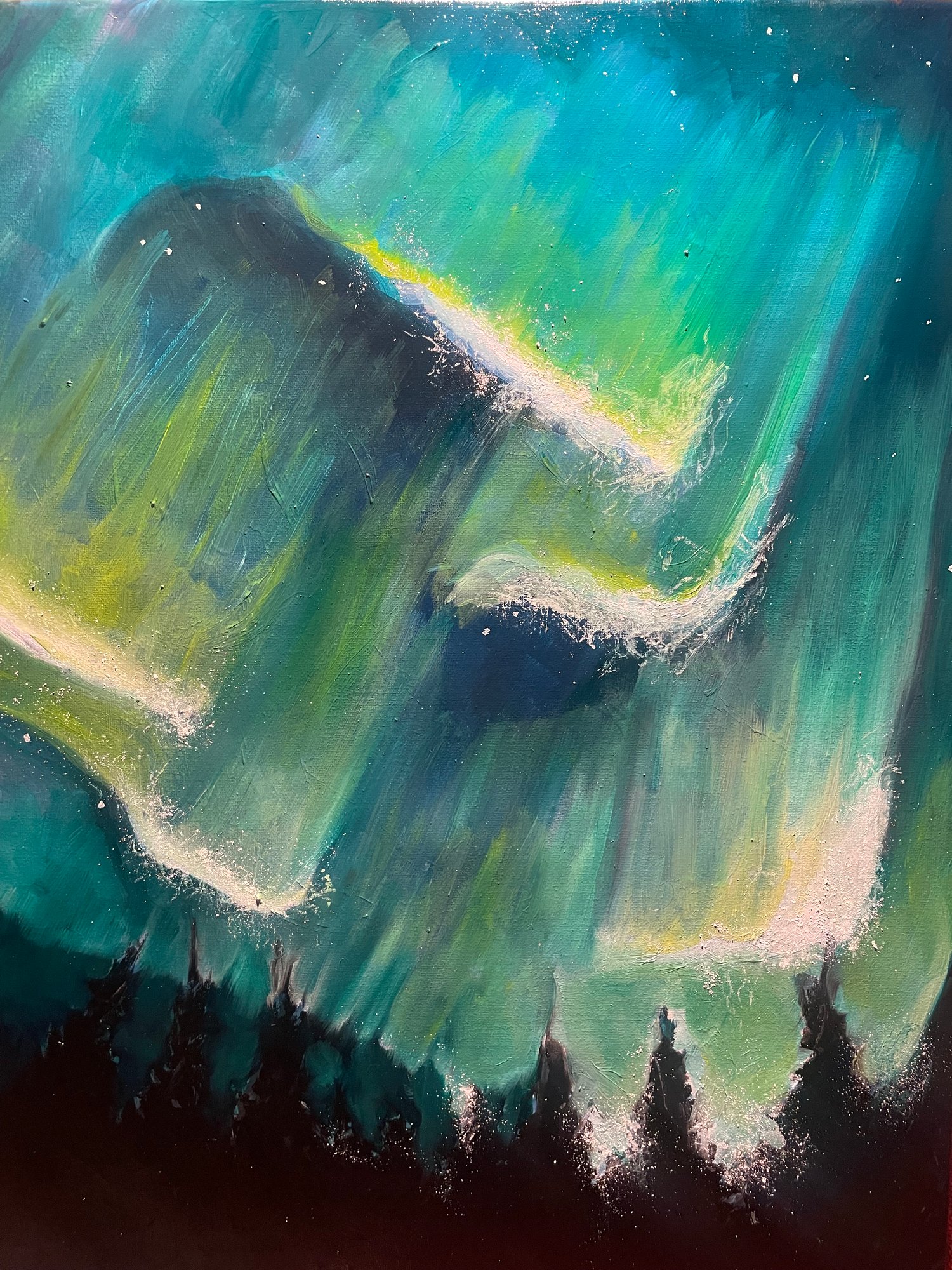 Painting - Aurora study 3