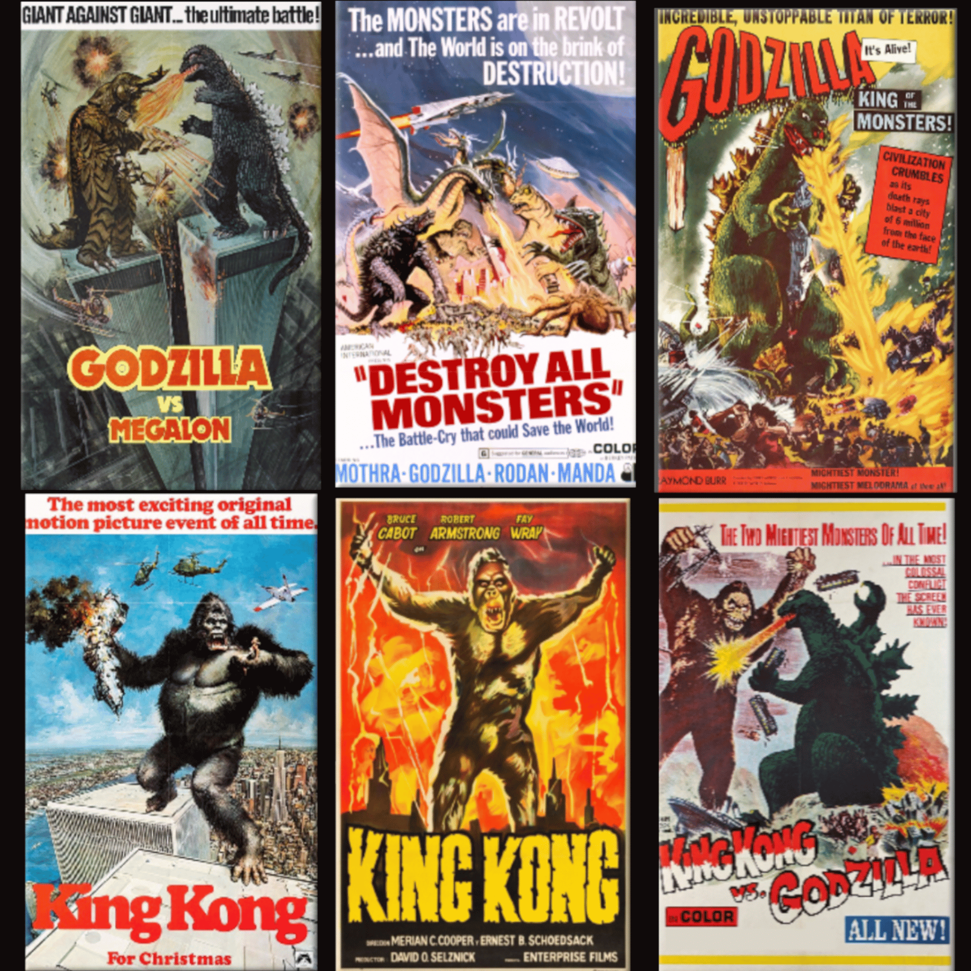 GODZILLA VS. KING KONG SET | Ba Ba Buttons