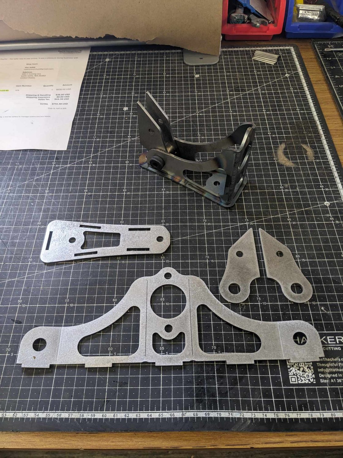 Image of DIY Handbrake Frame and pivot 