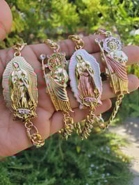 Virgencita and San Judas Cuban Bracelet 
