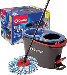 Hands Free O-Ceder Foot activated Pedal Spinning Mop Bucket System 