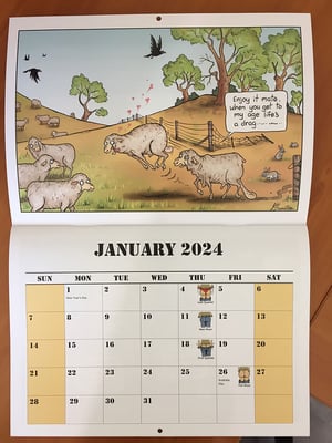 Image of BALE NUMBER 2024 Calendar