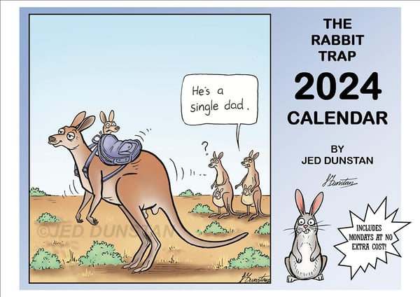 Image of THE RABBIT TRAP 2024 Calendar