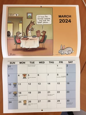 Image of THE RABBIT TRAP 2024 Calendar 