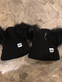 Sisters Bear ear beanies 