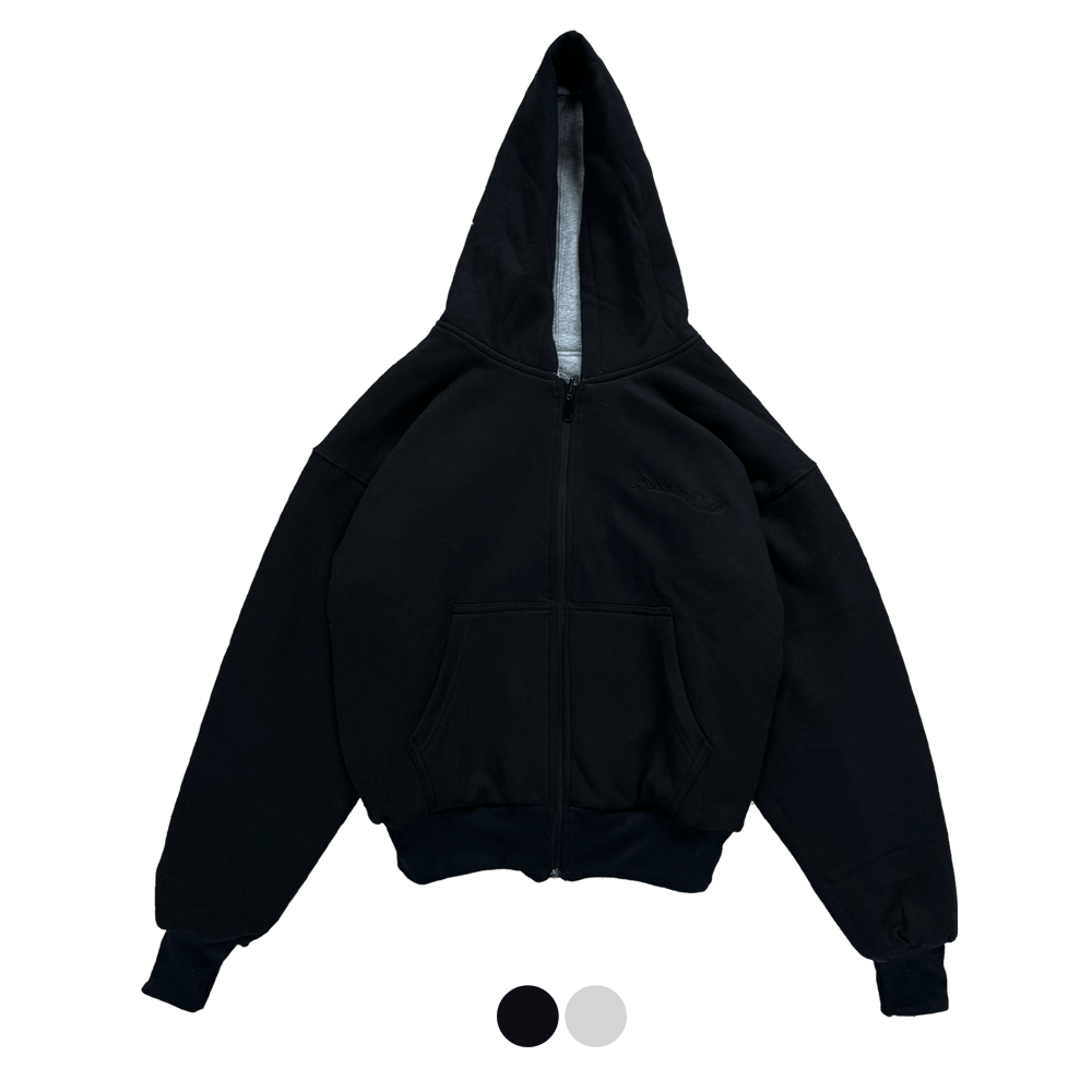 Image of 24/7 - black/light grey perfect hoodie