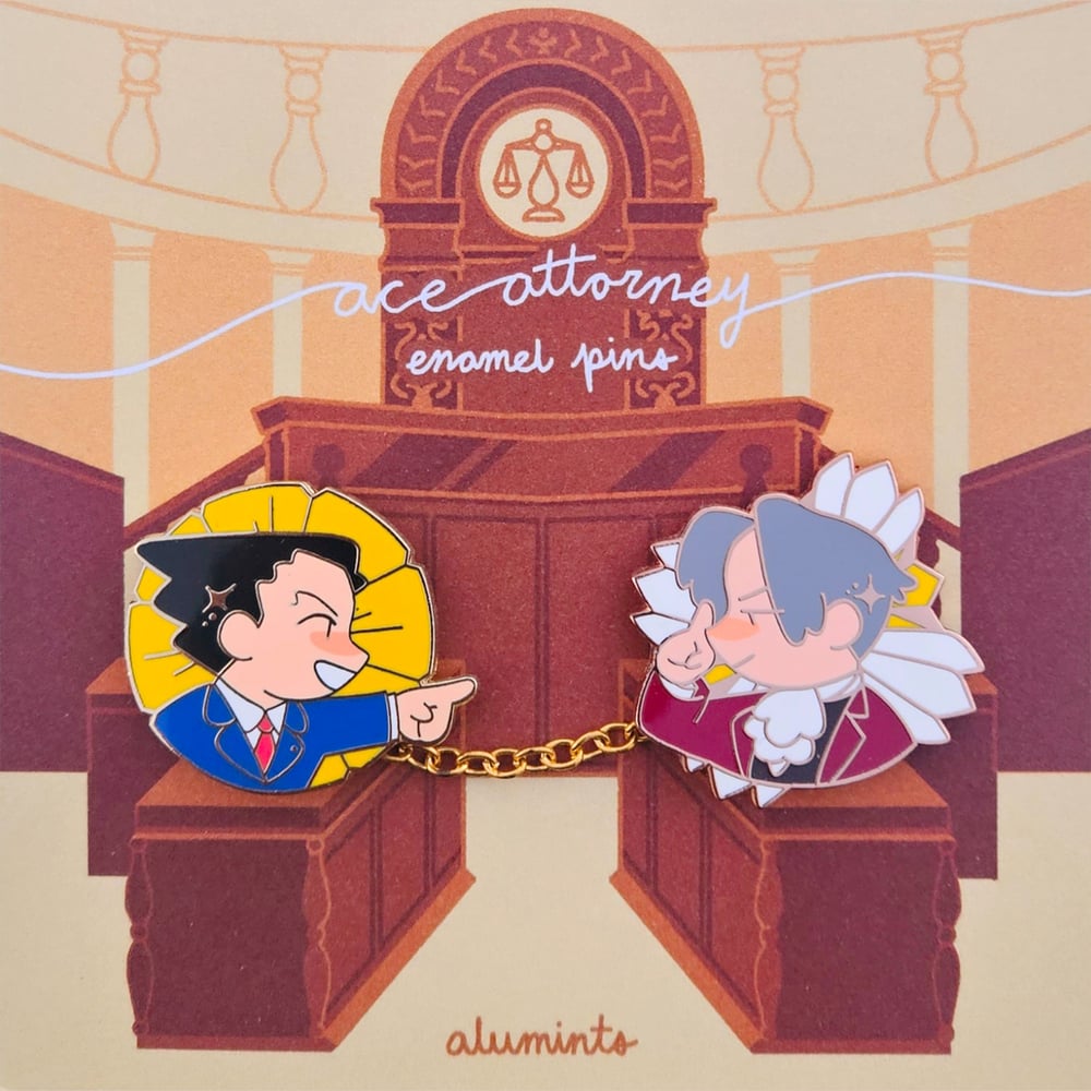 Image of Ace Attorney: Enamel pins
