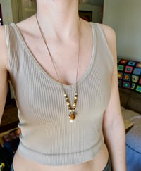 Image 3 of Wooden Mushie Necklace