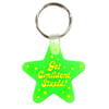 Get Confident Stupid Star Shaped Vinyl Keychain