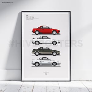 Toyota MR2 AW11 Poster (Multi Colour)