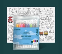 Image 1 of Hey Doodle Reusable Mat Toot Toot Honk