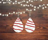 Christmas Cake Stripe Earrings