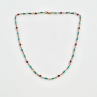 Image 3 of Ruby and Turquoise Chains