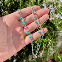 Image 4 of Ruby and Turquoise Chains