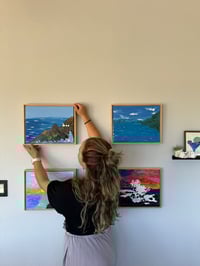 Image 1 of Heceta Head Lighthouse Original Painting 🌊 11" x 17" Gouache