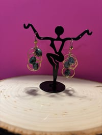 African Turquoise earrings 