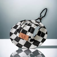 Image 1 of Black Checker Pet Bucket Hat