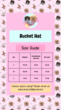 Image 2 of Black Checker Pet Bucket Hat