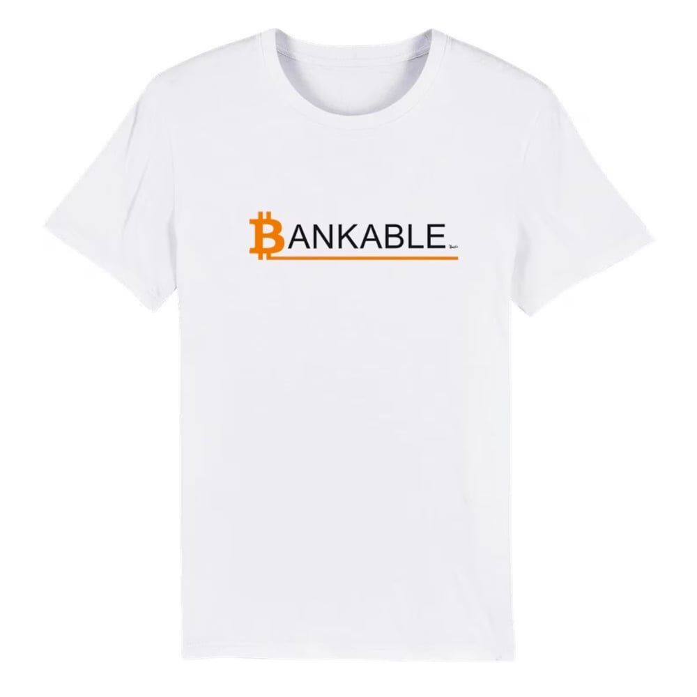 TEE SHIRT BITCOIN BANKABLE. By JPMalot