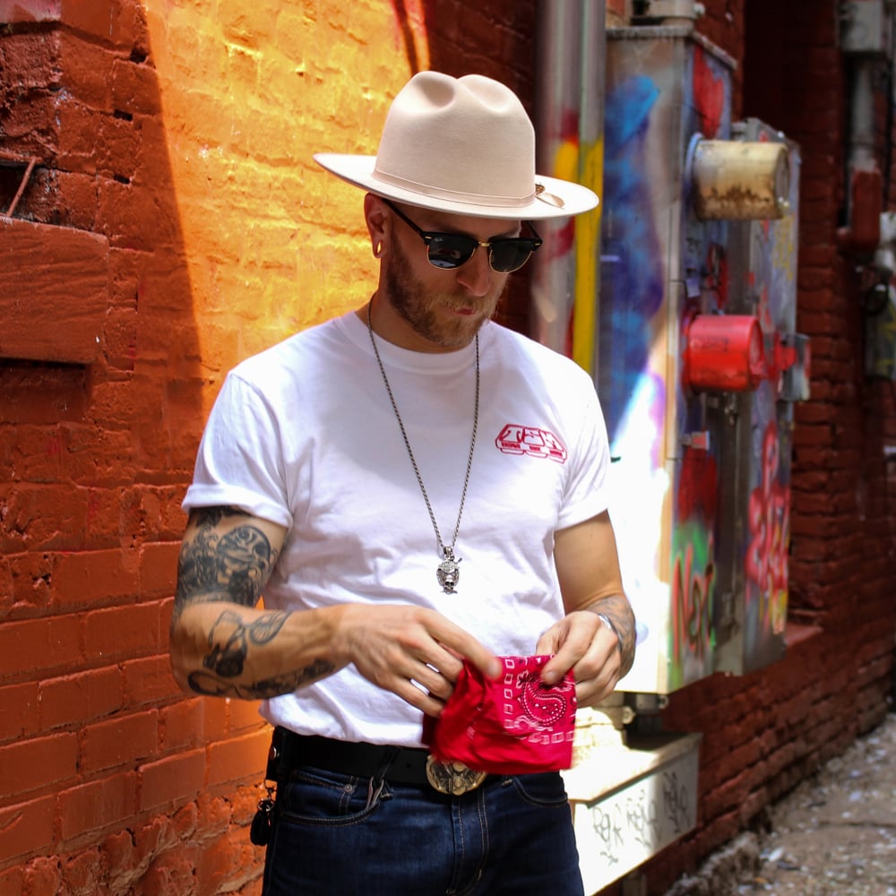 OG LOGO TEE -  RED/WHITE