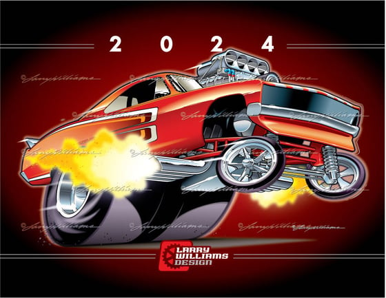Image of 2024 'Toon Calendar: 8.5 x 11"
